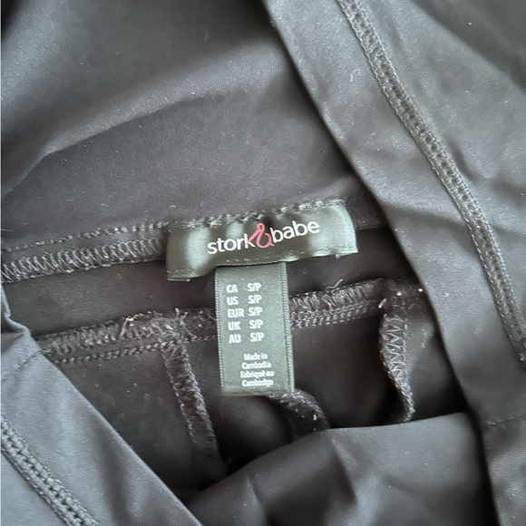 Stork&Babe (from Thyme Maternity) black pants Small - Picture 2 of 2